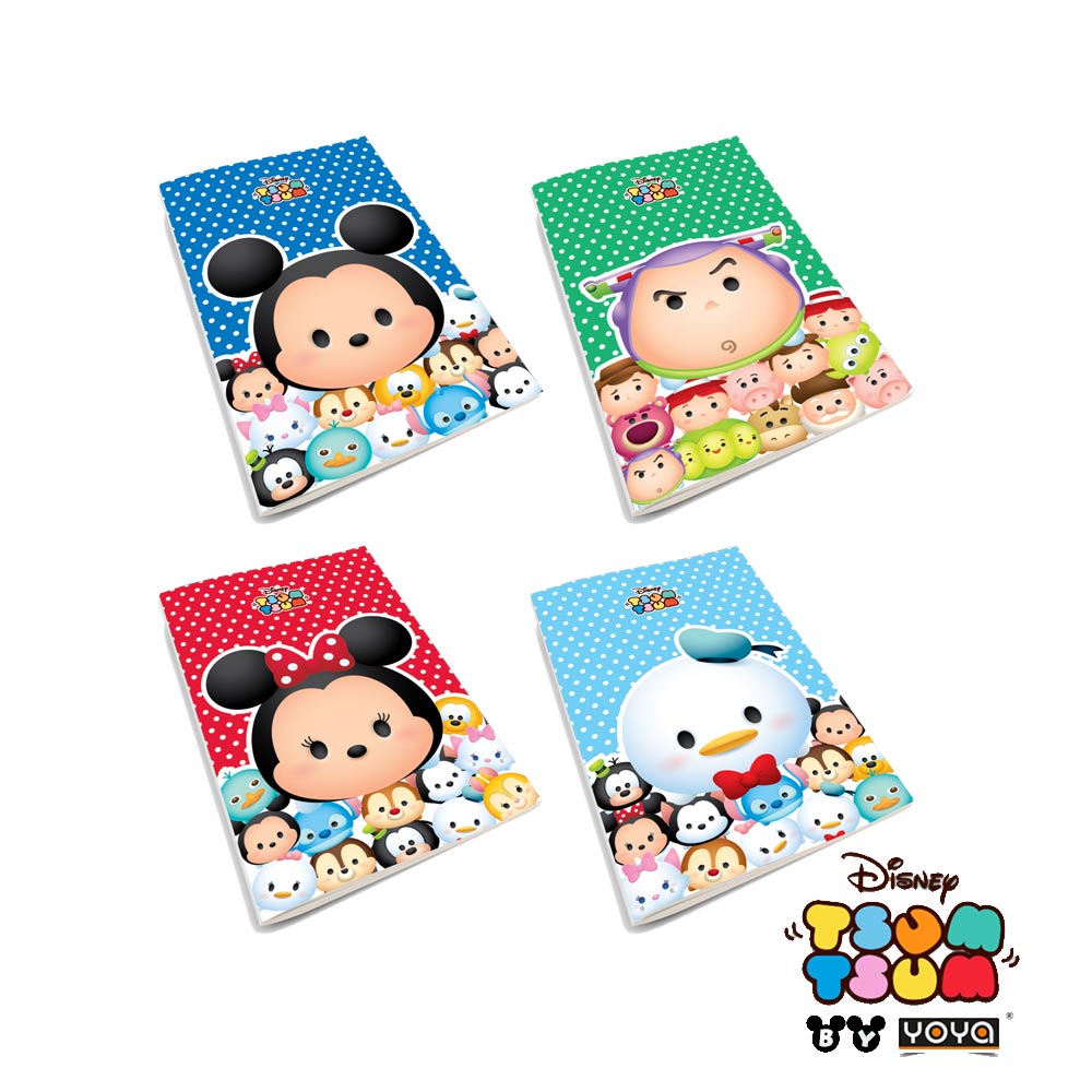 สมุดปกอ่อนเล่มเล็ก YOYA Disney Tsumtsum - DY16-104