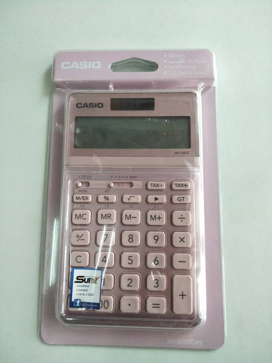 เครื่องคิดเลข Casio jw-200c-pk
