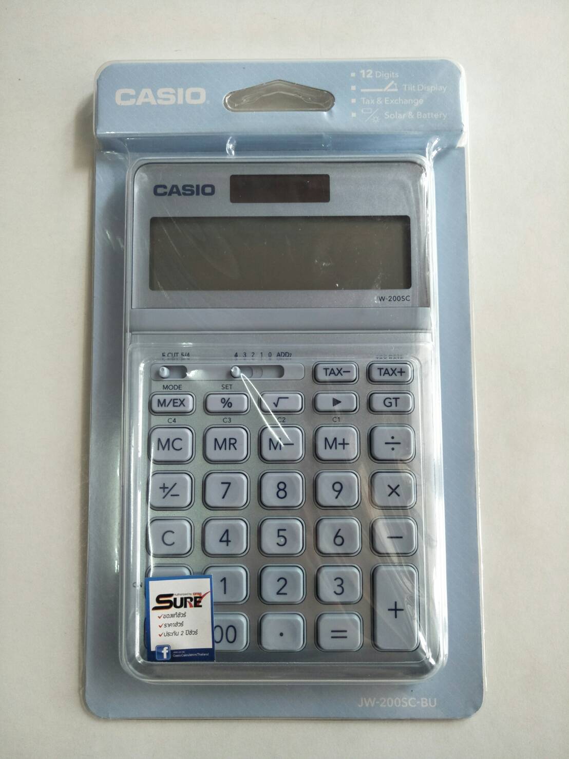 เครื่องคิดเลข Casio jw-200c-bu
