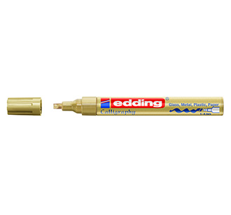 ปากกาน้ำมันหัวตัด Edding Marker 753 สีทอง # 53