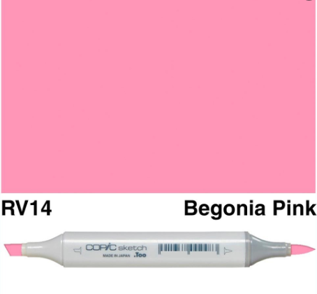 (SALE)ปากกา Copic  Sketch ญี่ปุ่น สี RV14 Begonia Pink