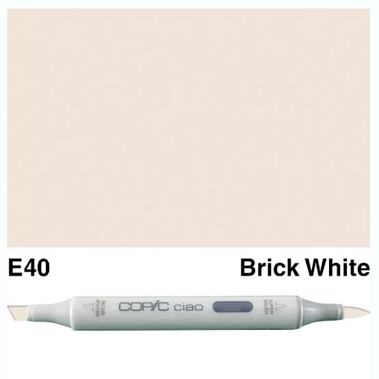 (SALE)ปากกา Copic  Sketch ญี่ปุ่น สี E40 Brick White