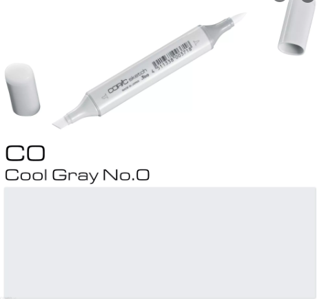 (SALE)ปากกา Copic  Sketch ญี่ปุ่น สี C0 Cool Gray No.0