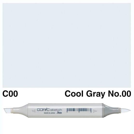 (SALE)ปากกา Copic  Sketch ญี่ปุ่น สี C00 Cool Gray No.00