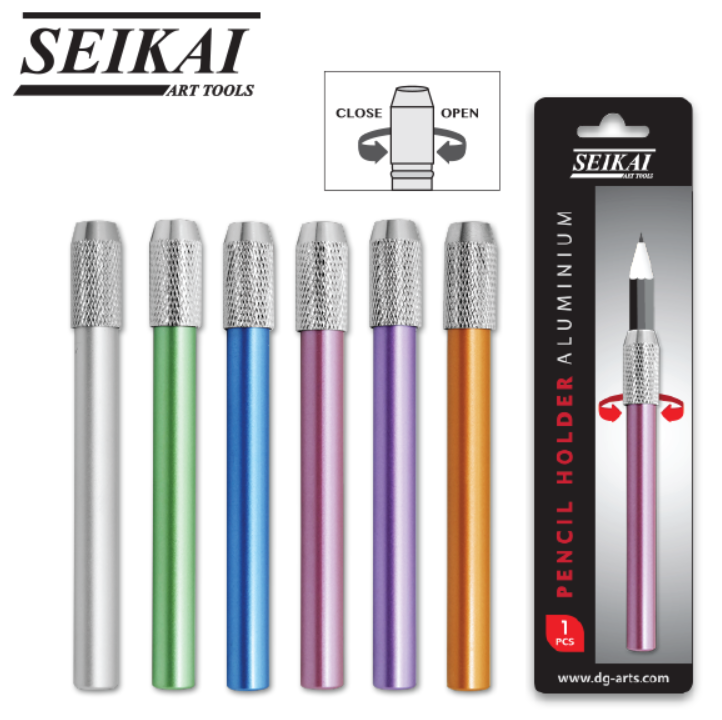 ปลอกต่อดินสอคละสี E-CY003 Seikai Pencil Holder ขนาดเส้นผ่าศูนย์กลาง 8 มม.