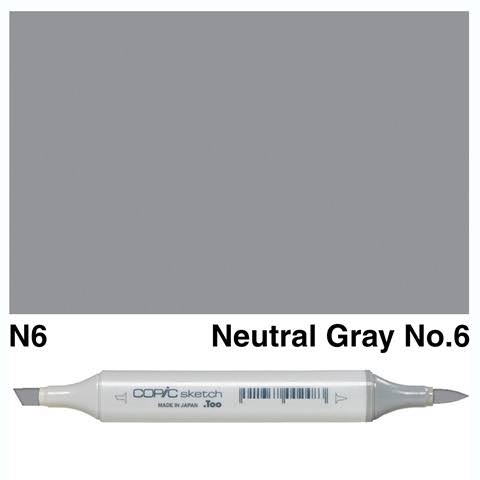 (SALE)ปากกา Copic  Sketch ญี่ปุ่น สี N6 Neutral Gray No.6