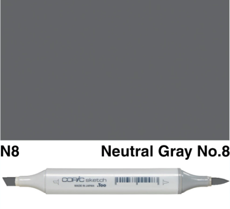 (SALE)ปากกา Copic  Sketch ญี่ปุ่น สี N8 Neutral Gray No.8