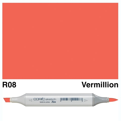 (SALE)ปากกา Copic  Sketch ญี่ปุ่น สี R08 Vermilion