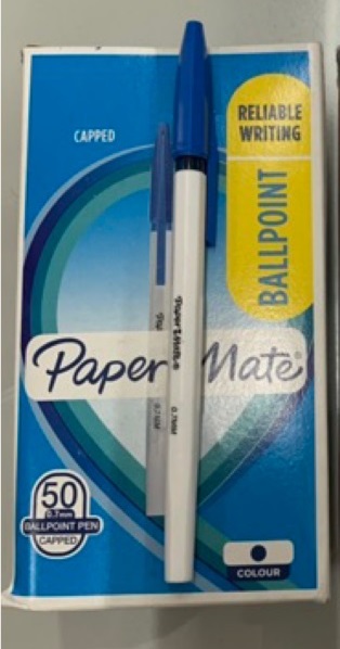 ปากกา Papermate Ballpoint Pen Capped  0.7mm.สีน้ำเงิน