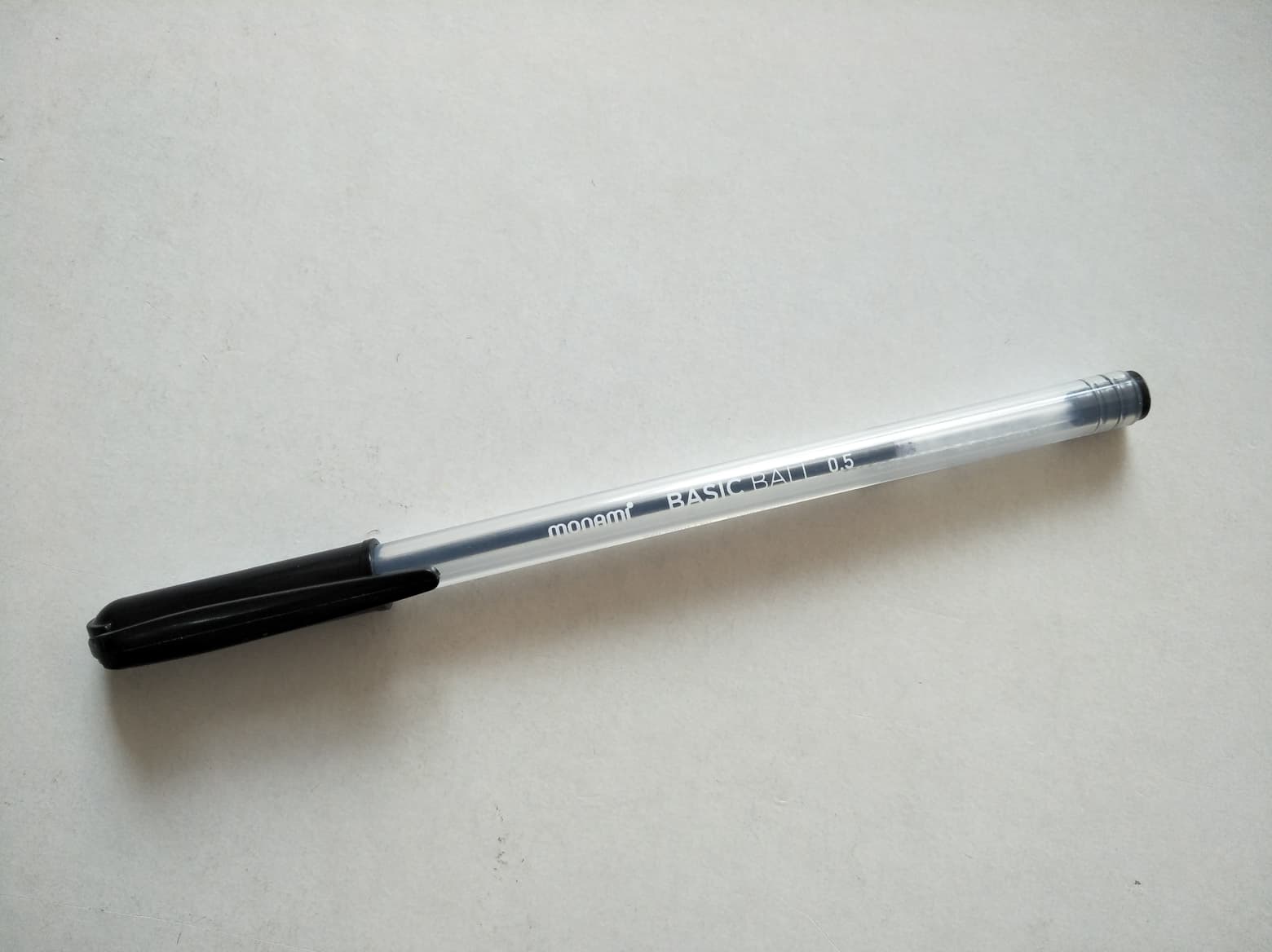 ปากกาลูกลื่นMonami รุ่นเบสิค บอล Basic Ball Point PEN 0.5 สีดำ