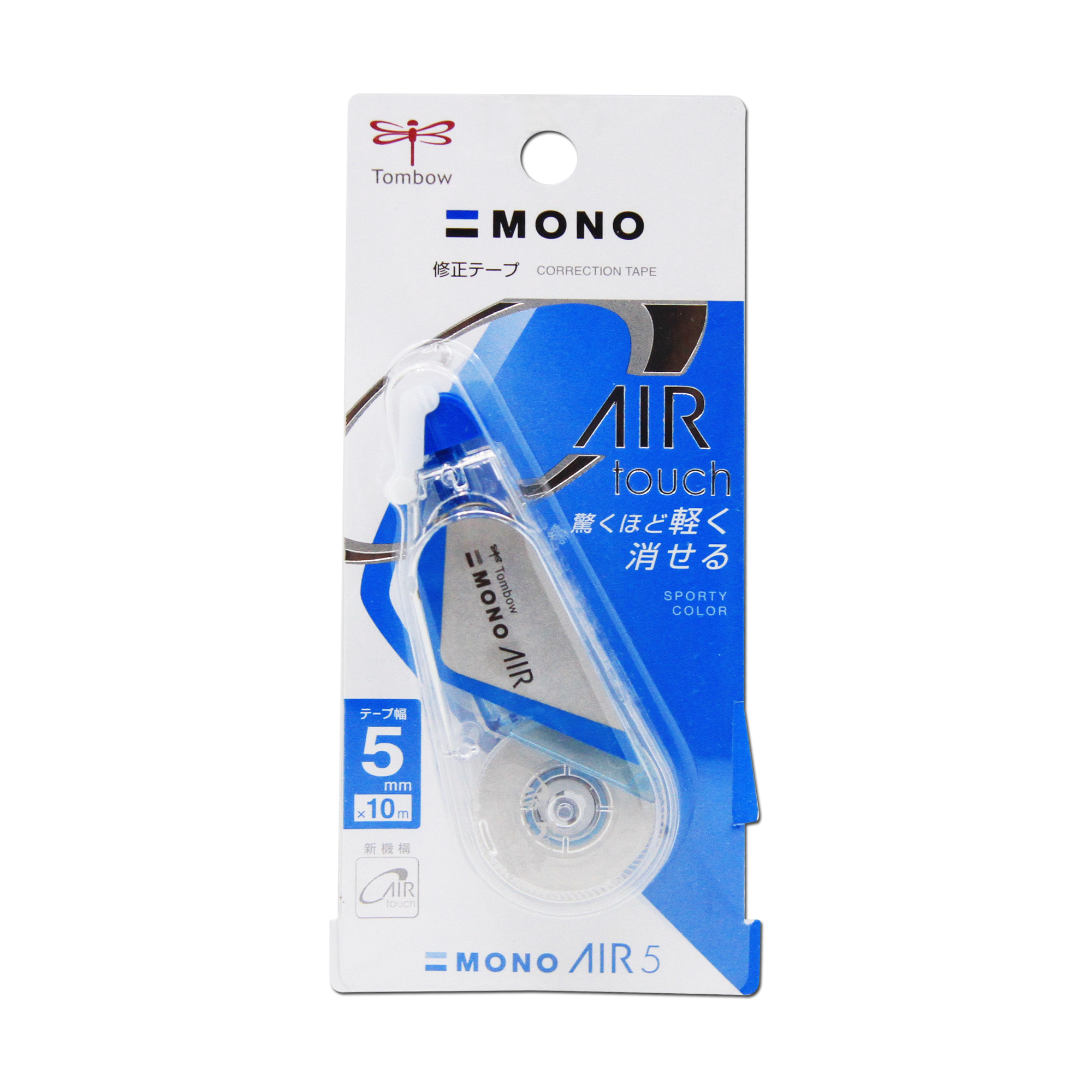 เทปลบคำผิด Tombo Correction Tape AIR Touch Mono AIR 5 CT-CA5C42Size 5mm.X10m.