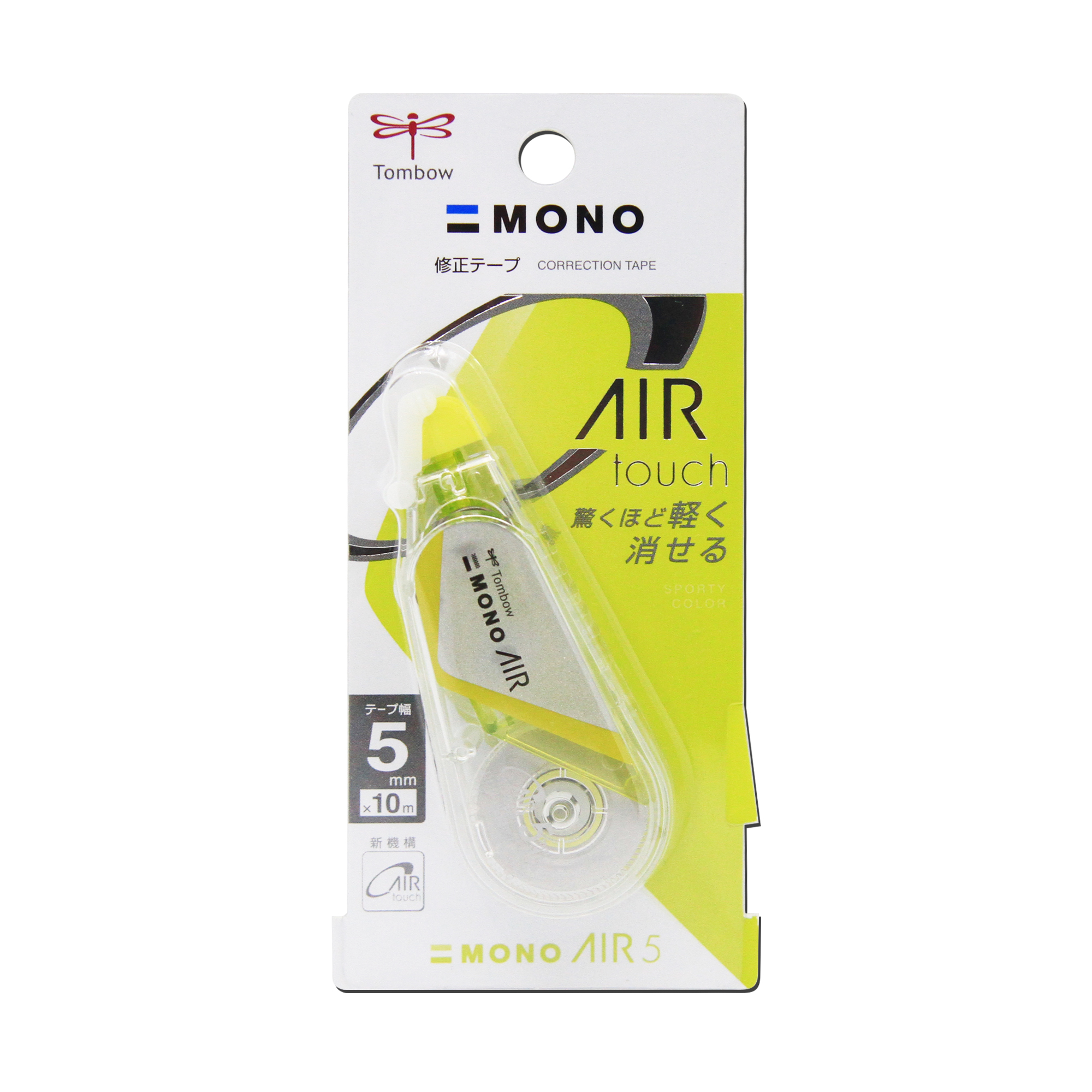 เทปลบคำผิด Tombo Correction Tape AIR Touch Mono AIR 5 CT-CA5C62Size 5mm.X10m.