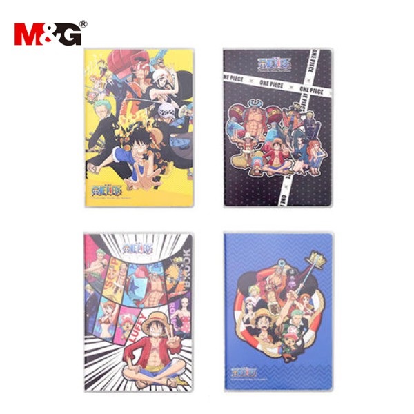 สมุดปกPVC OnePiece ขนาด 138x202 mm. จุ 72แผ่น M&G QPY5AL84 ขนาด A5