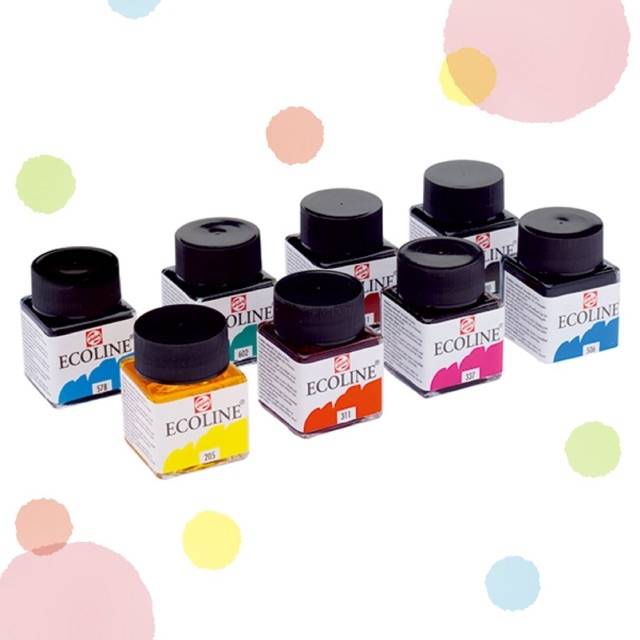 สีหมึก ECOLINE #226 30ml. PASTEL YELLOW