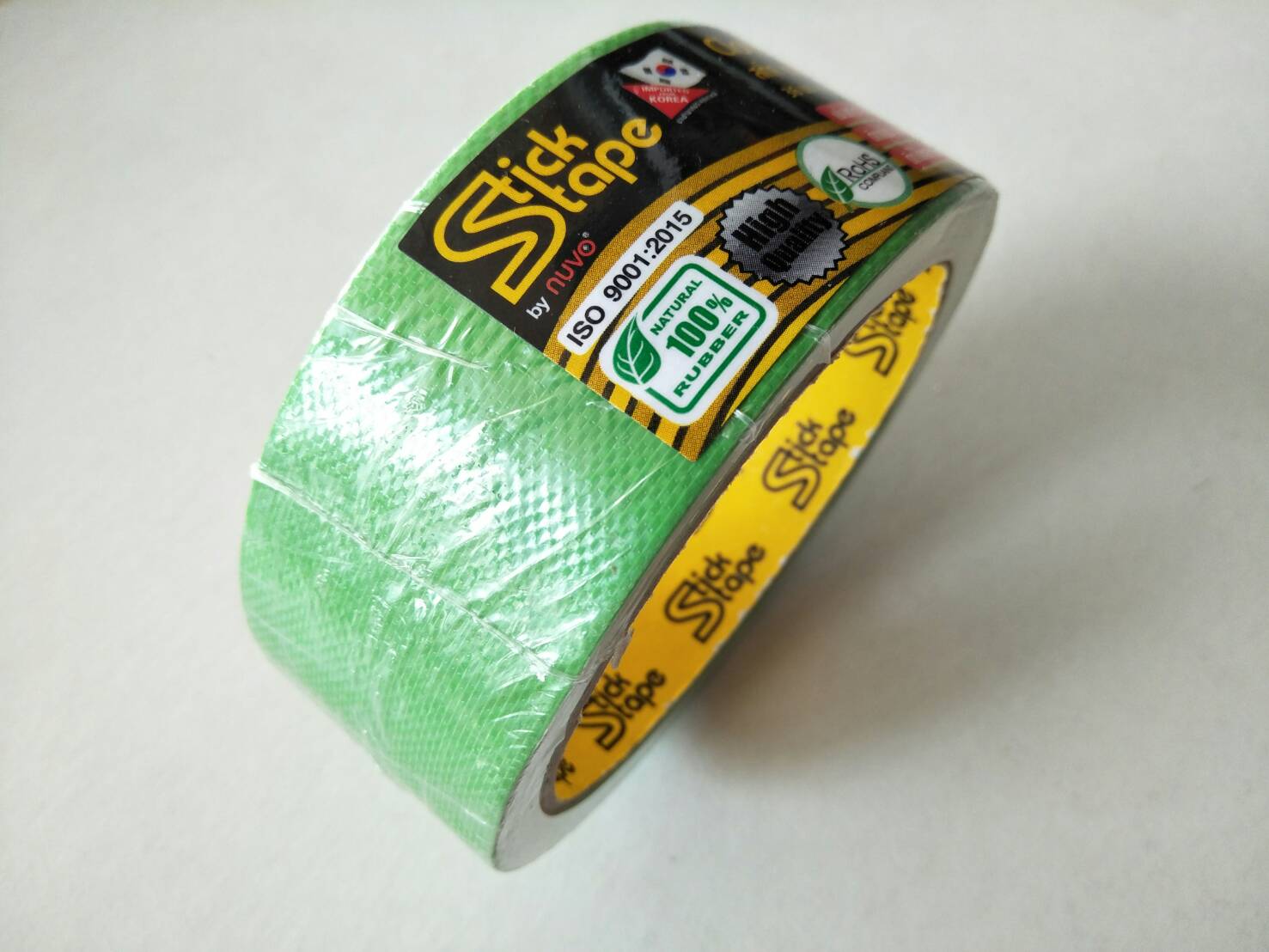 เทปผ้ากาว Stick Tape ขนาด 1.5 นิ้ว (36mm.x9 yds) สีเขียวอ่อน