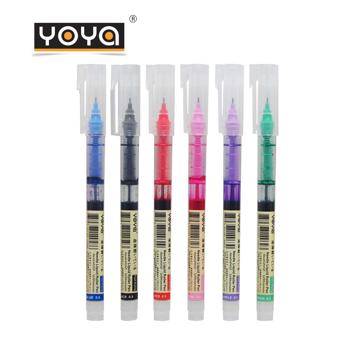 ปากกาเจล YOYA DS-904 Needie Liquid Roller Pen 0.5 Green