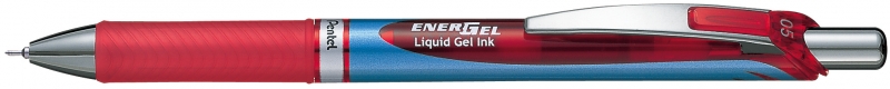 ปากกา Pentel Energel BLN75-B สีแดง 0.5 คลิปเหล็ก