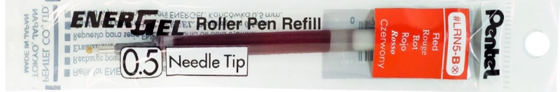 (SALE)ไส้ปากกา Pentel ENERGEL LRN5-B ขนาด 0.5 สีแดง