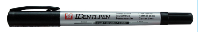 ปากกา Sakura Identi Pen  2 หัว สีดำ