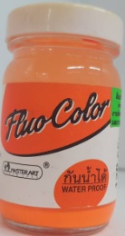 สีอะคริลิคสะท้อนแสง FluoColor MasterArt120 cc. สี Orange