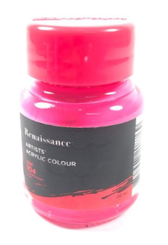 สีอะคริลิคสะท้อนแสง Masterart Renaissance 20 ml. (สีชมพู ) #AAF 104