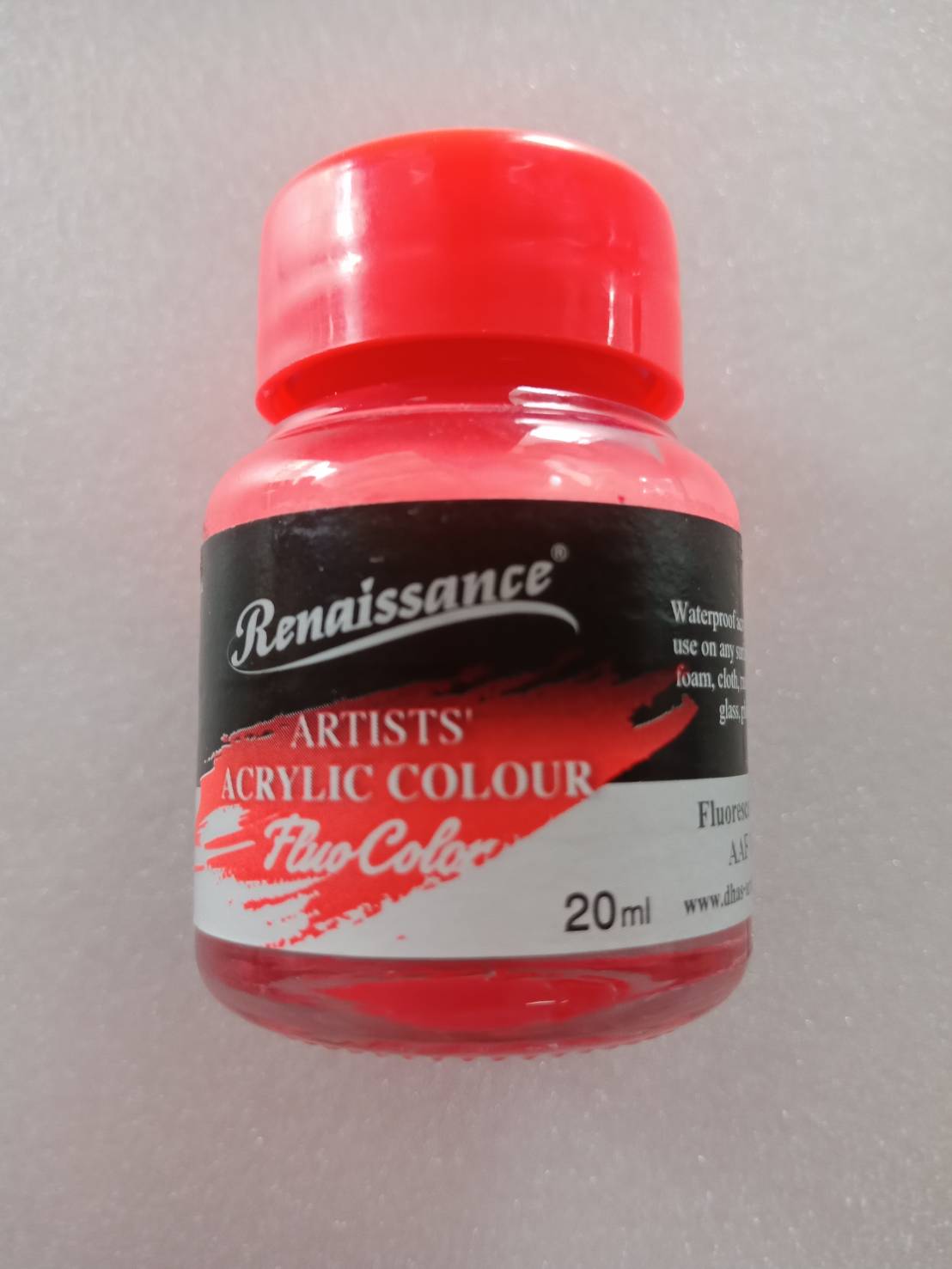 สีอะคริลิคสะท้อนแสง Masterart Renaissance 20 ml. (สีแดง ) #AAF 101