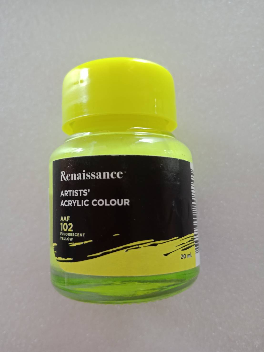 สีอะคริลิคสะท้อนแสง Masterart Renaissance 20 ml. (สีเหลือง ) #AAF 102