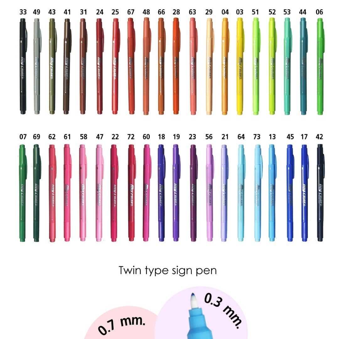 (จำนวน/SALE)ปากกาMycolor 2 DONG-A - MC2 คละสี