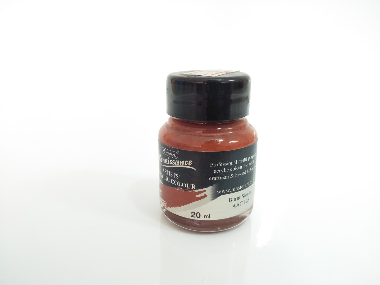 สีอะคริลิค Masterart Renaissance 20 ml. (สี  Burnt Sienna ) #125