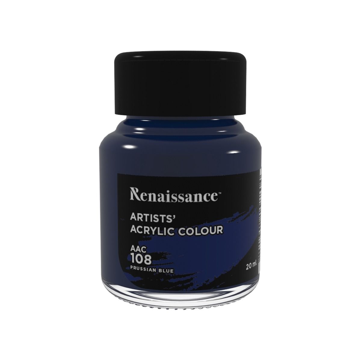 สีอะคริลิค Masterart Renaissance 20 ml. (สีPrussian Blue ) #108