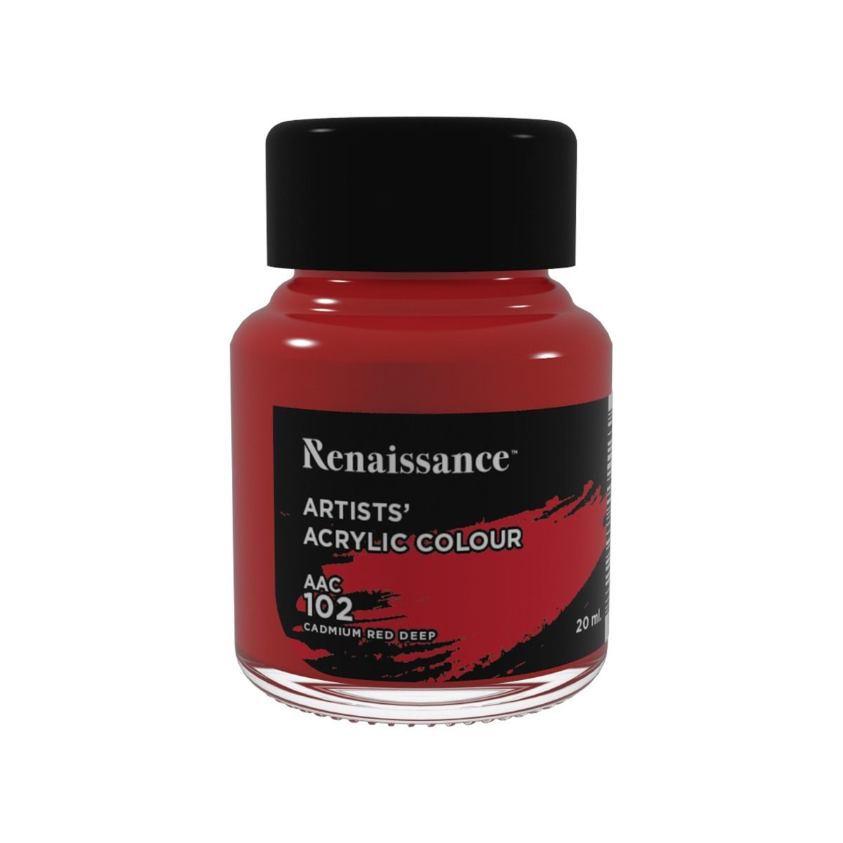 สีอะคริลิค Masterart Renaissance 20 ml. (สี  Cadmium Red Deep ) #102