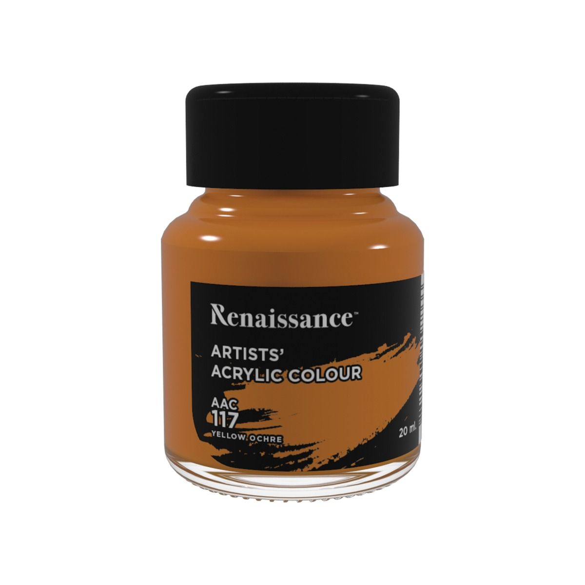 สีอะคริลิค Masterart Renaissance 20 ml. (สี  Yellow Ochre ) #117