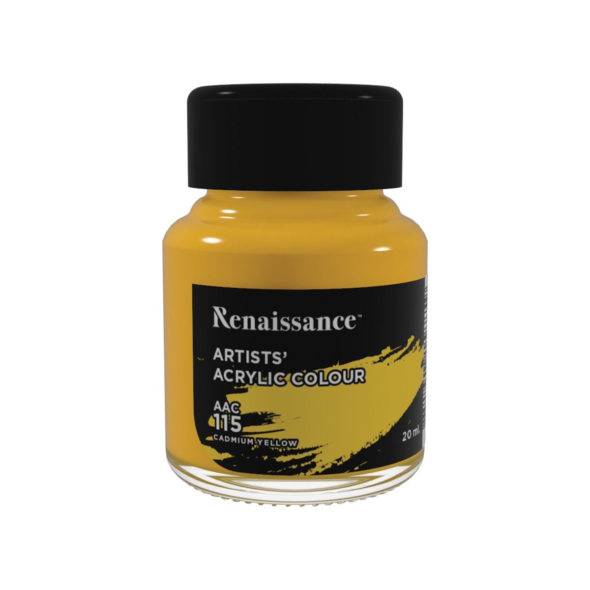 สีอะคริลิค Masterart Renaissance 20 ml. (สี Cadmium Yellow ) #115