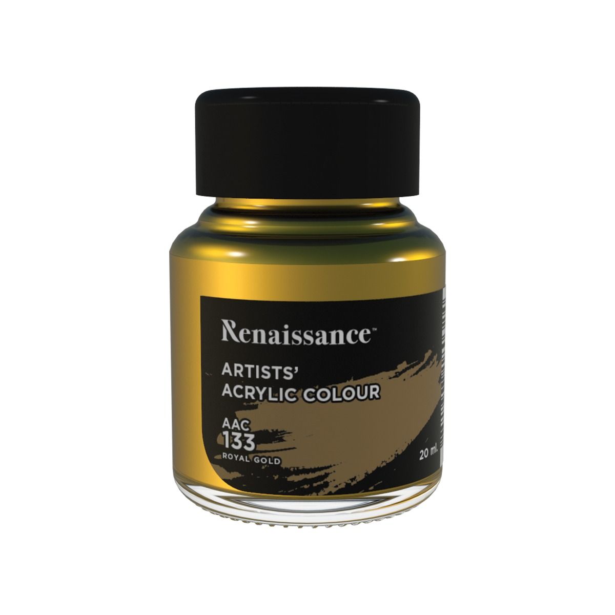 สีอะคริลิค Masterart Renaissance 20 ml. (สี Royal Gold ) #133