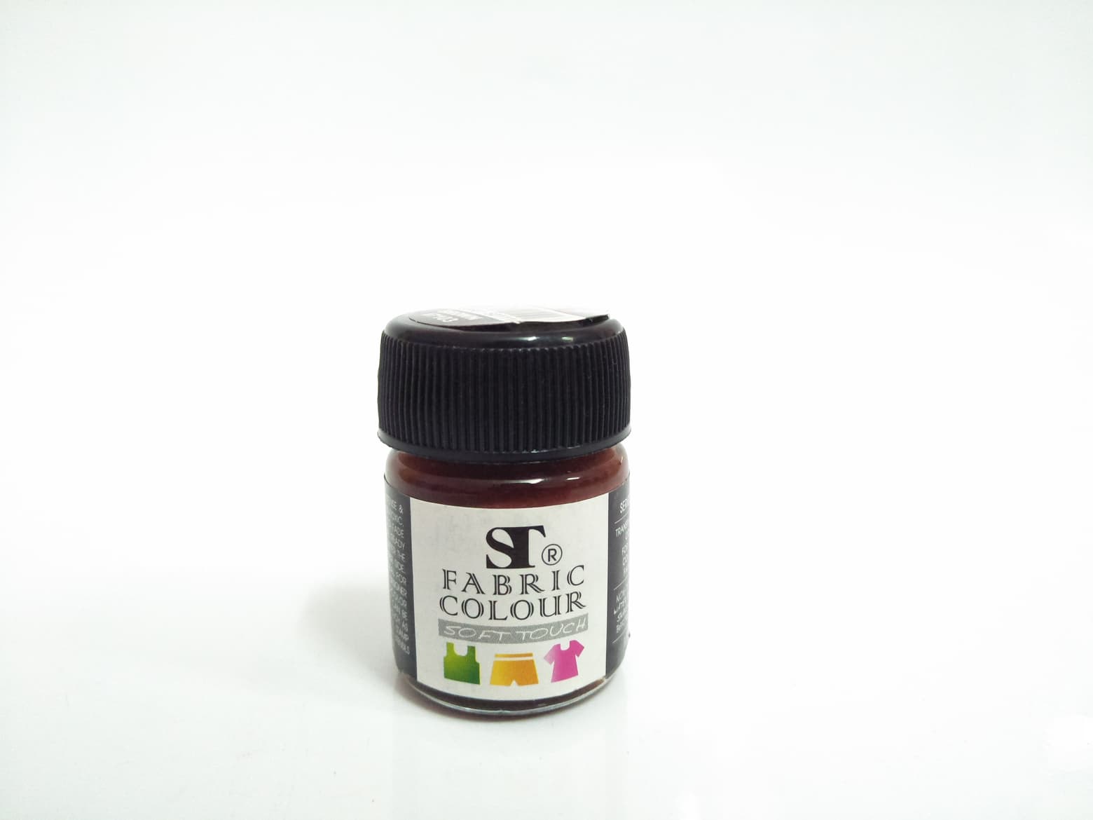 สีเพ้นท์ผ้า(Fabric Colour) ST ขนาด 15ml. สี BROWN 7103