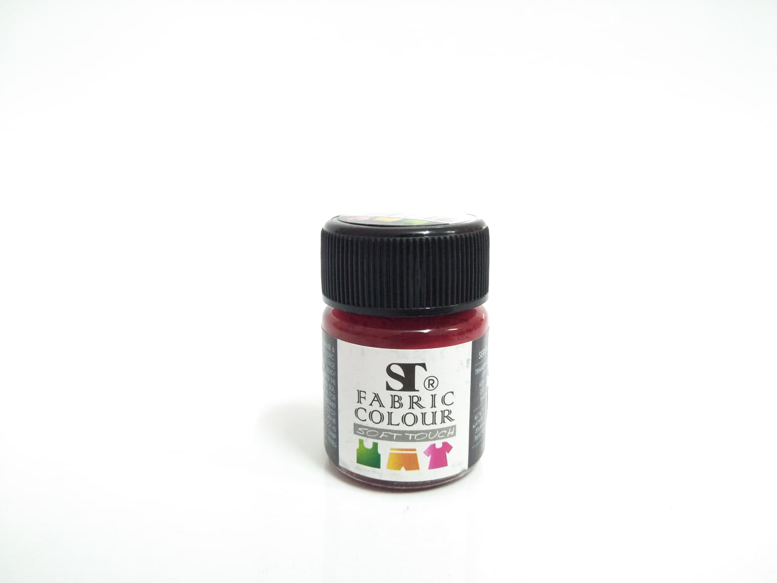 สีเพ้นท์ผ้า(Fabric Colour) ST ขนาด 15ml. สี RED 7104