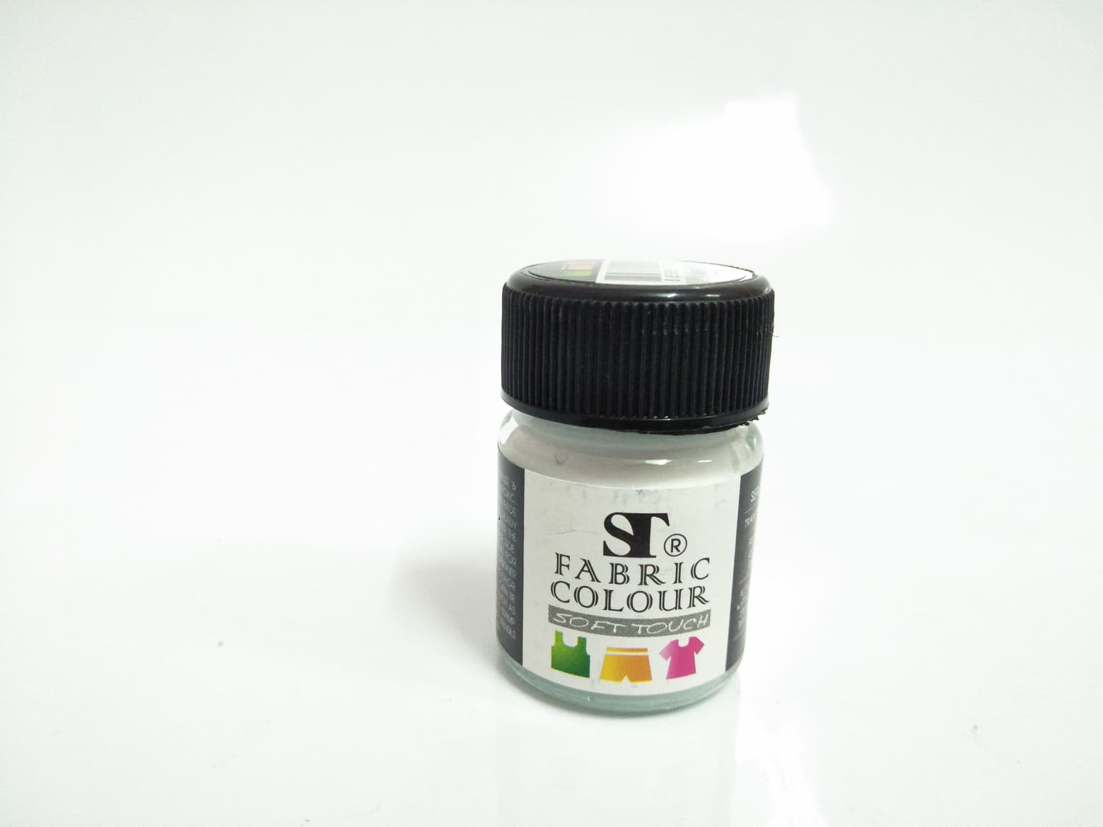 สีเพ้นท์ผ้า(Fabric Colour) ST ขนาด 15ml. สี WHITE 7101