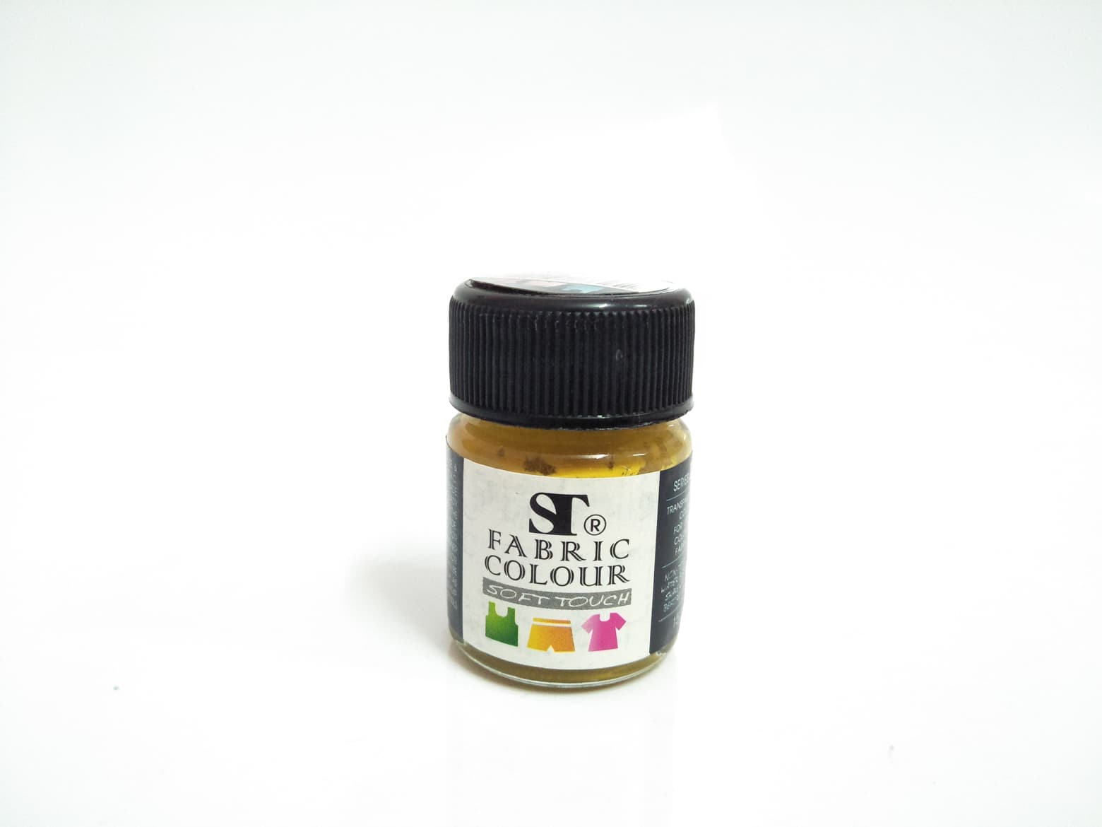 สีเพ้นท์ผ้า(Fabric Colour) ST ขนาด 15ml. สี YELLOW OCHRE 7106