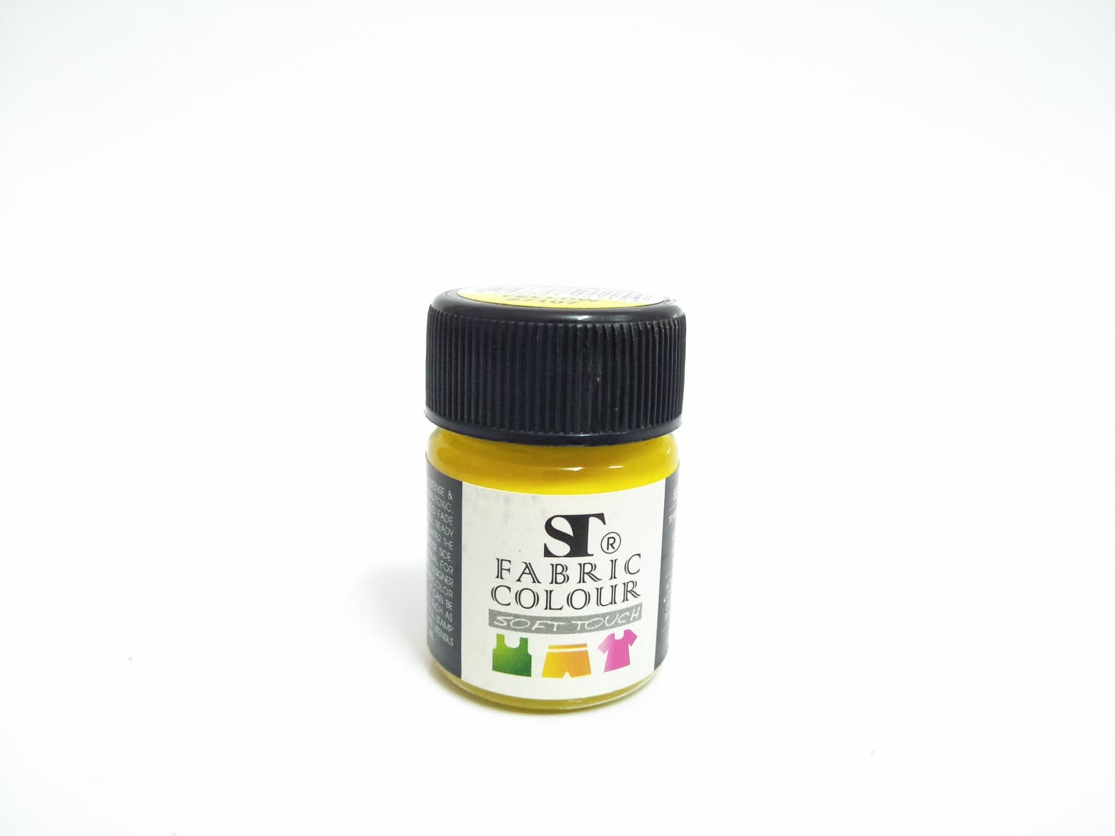 สีเพ้นท์ผ้า(Fabric Colour) ST ขนาด 15ml. สีYELLOW7107