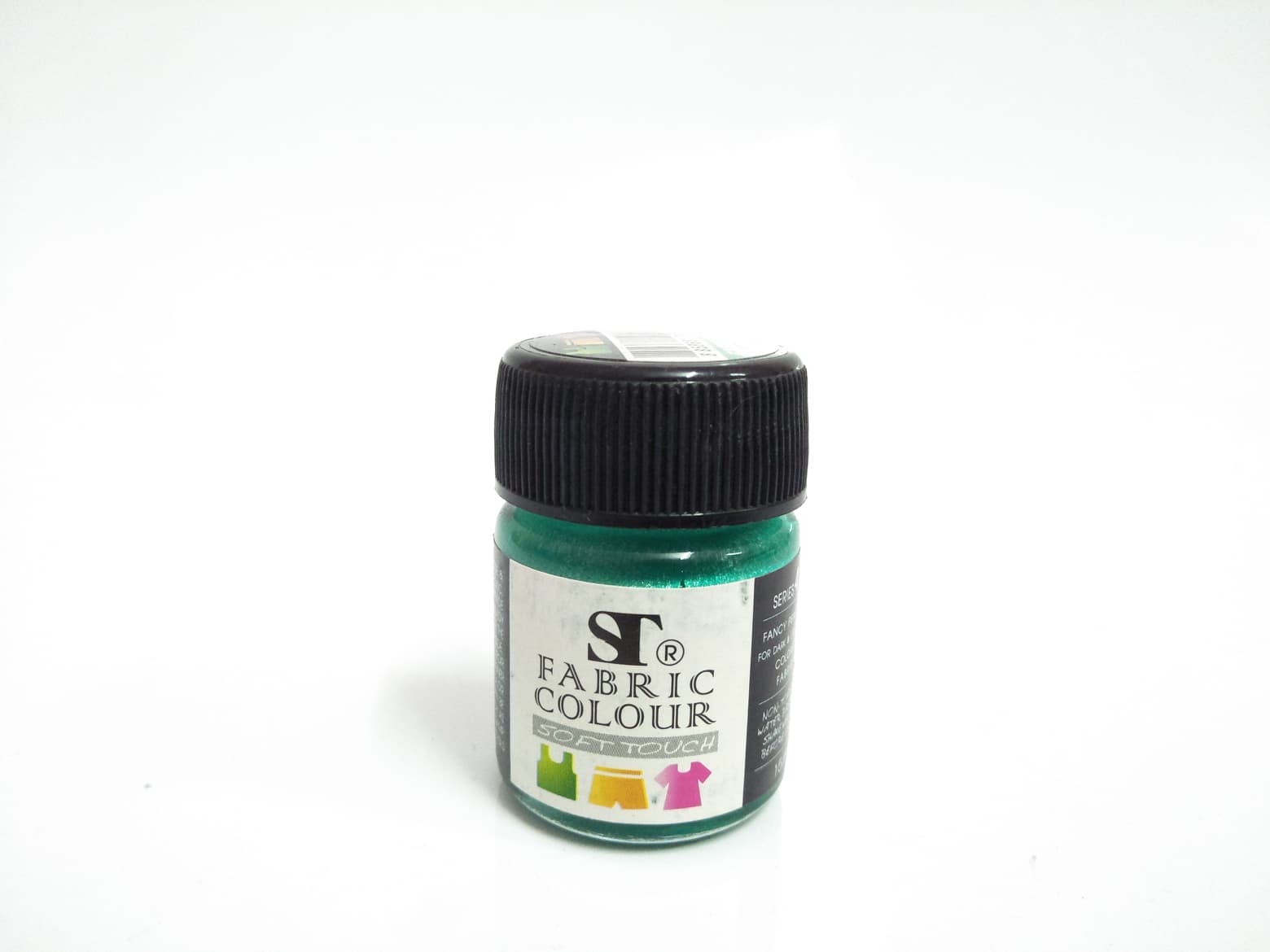 สีเพ้นท์ผ้า(Fabric Colour) ST ขนาด 15ml. สี GREEN PEARL 7401