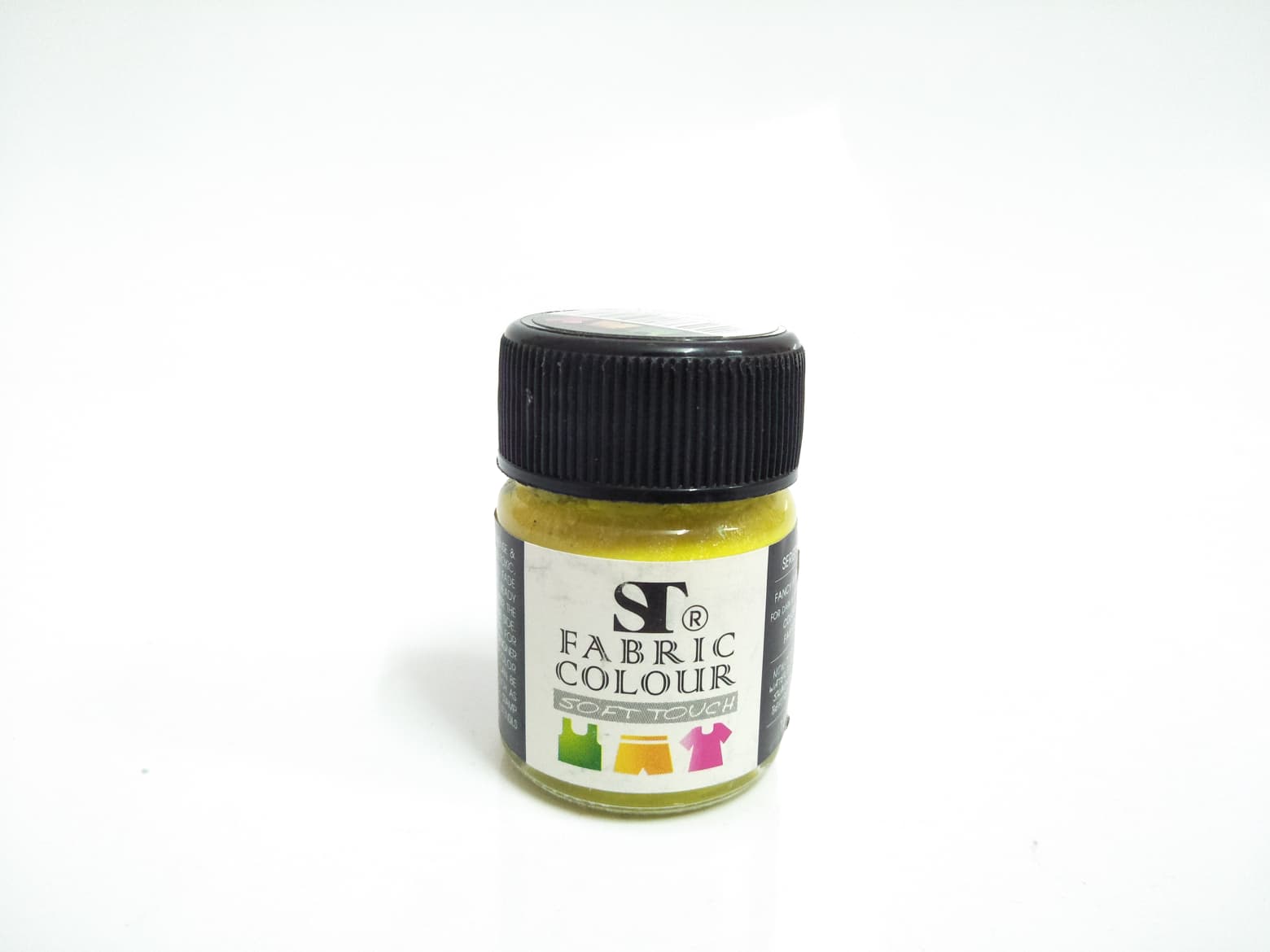 สีเพ้นท์ผ้า(Fabric Colour) ST ขนาด 15ml. สี YELLOW PEARL