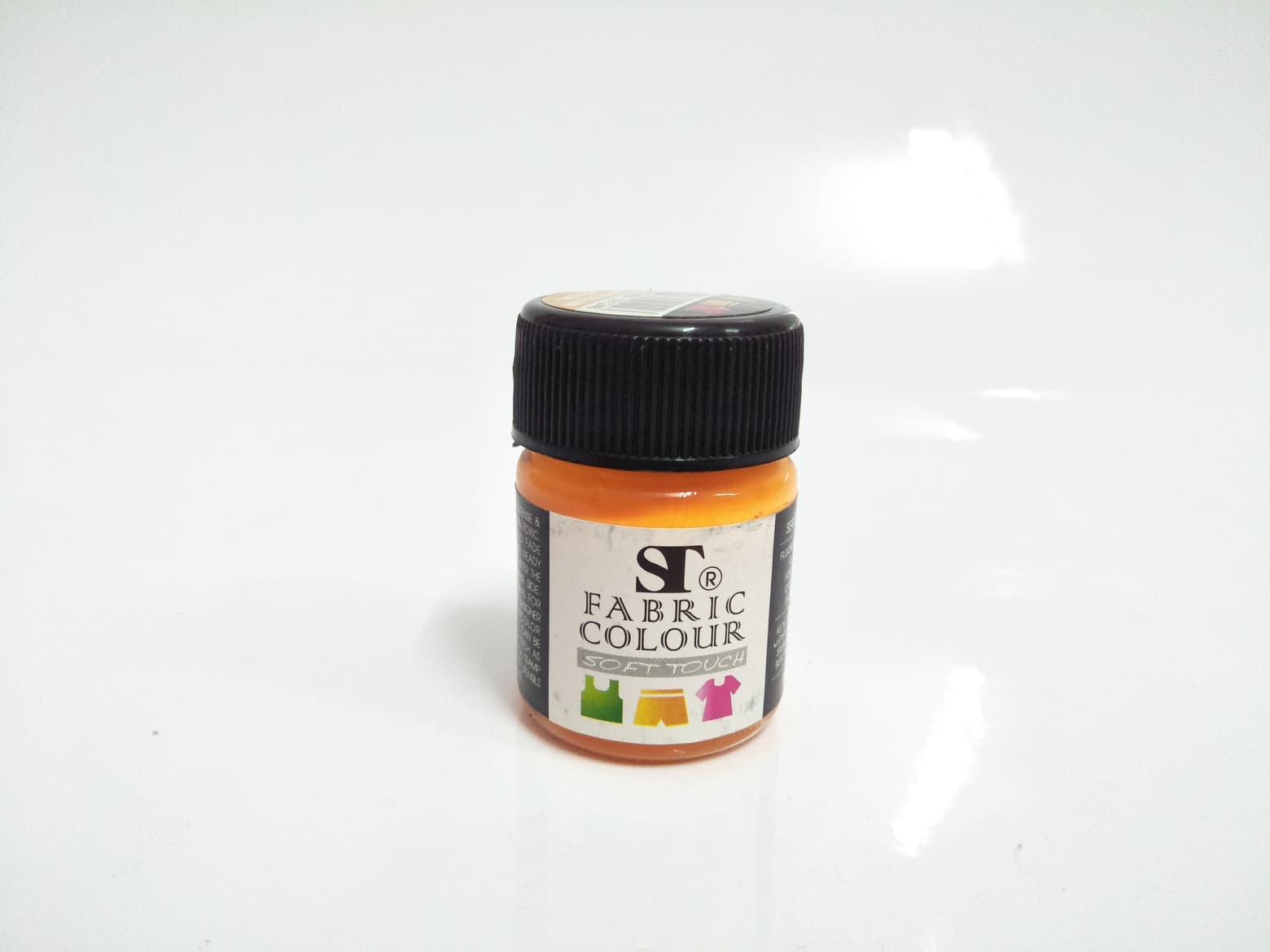 สีเพ้นท์ผ้า(Fabric Colour) ST ขนาด 15ml. สีORANGE YELLOW 7204