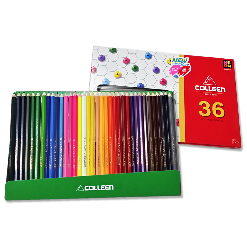 ดินสอ สีไม้ COLLEEN 1 หัว 36 สี