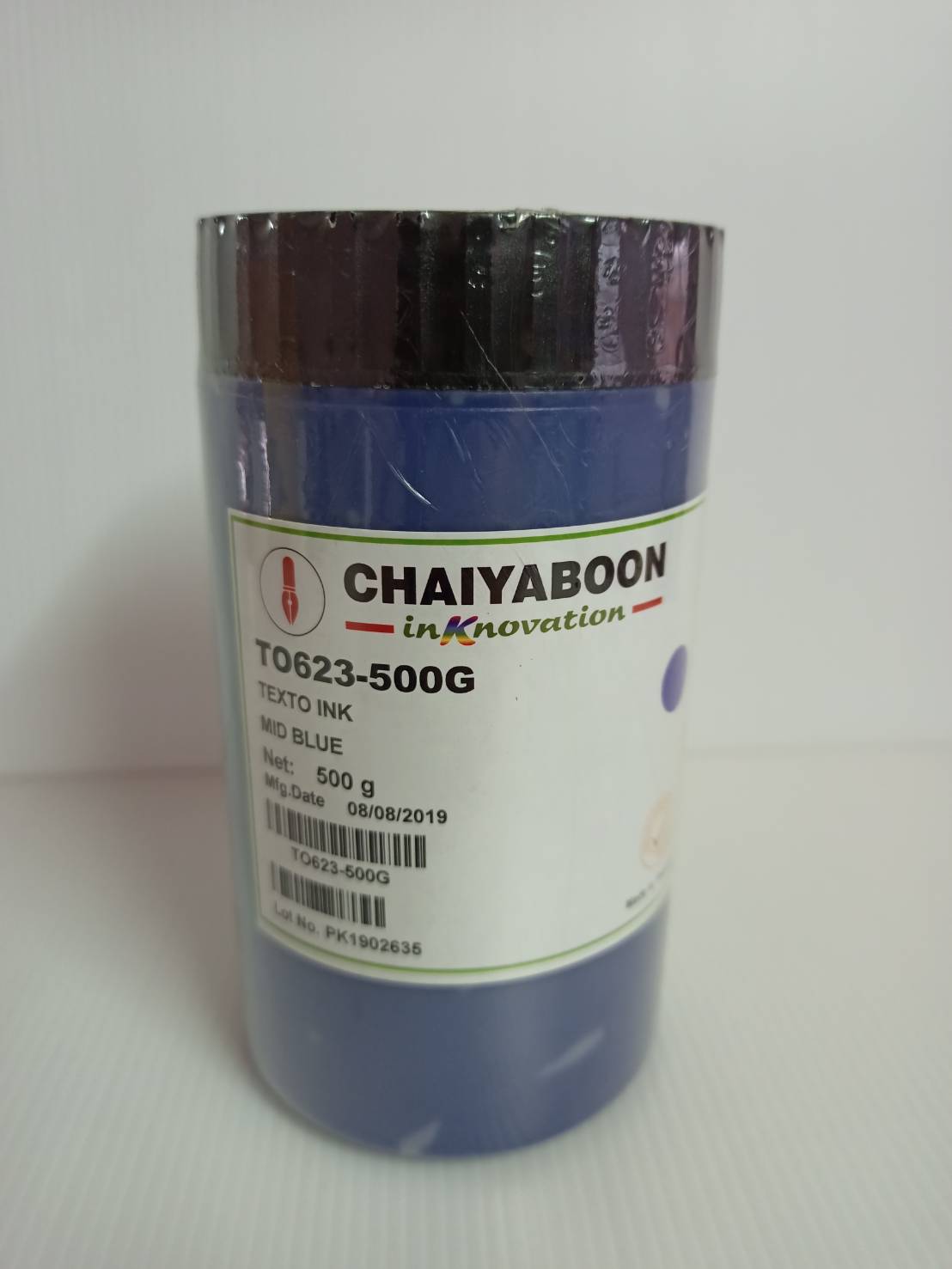 สีสกรีน TO623-500G -TEXTO INK  MID BLUE สีฟ้าน้ำเงิน