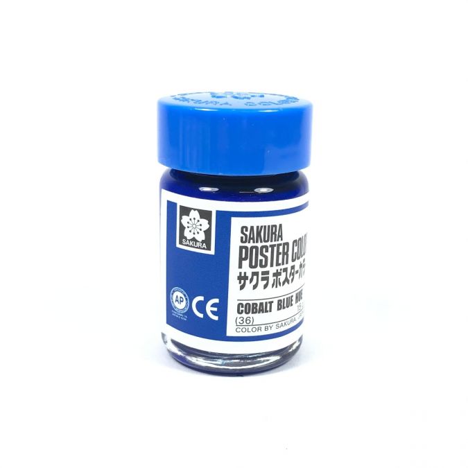 สีโปสเตอร์ Sakura 15 c.c. No.36 Cobalt Blue Hue สีน้ำเงินอ่อน