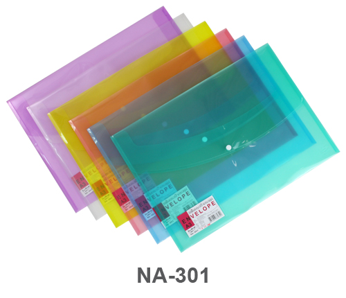 แฟ้มกระดุม 1 เม็ด A3 แนวนอน NA-301(ENVELOPE)คละสี