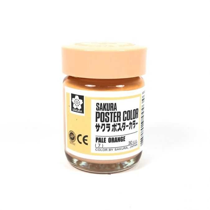 สีโปสเตอร์ Sakura 15 c.c. No.7 Pale Orange สีโอรส